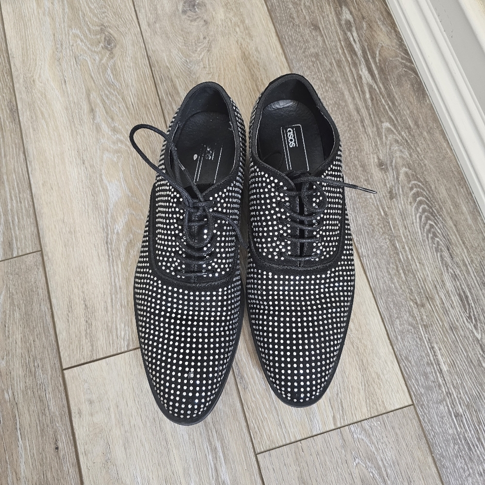 Mens asos bejeweled loafer shoes sz 7